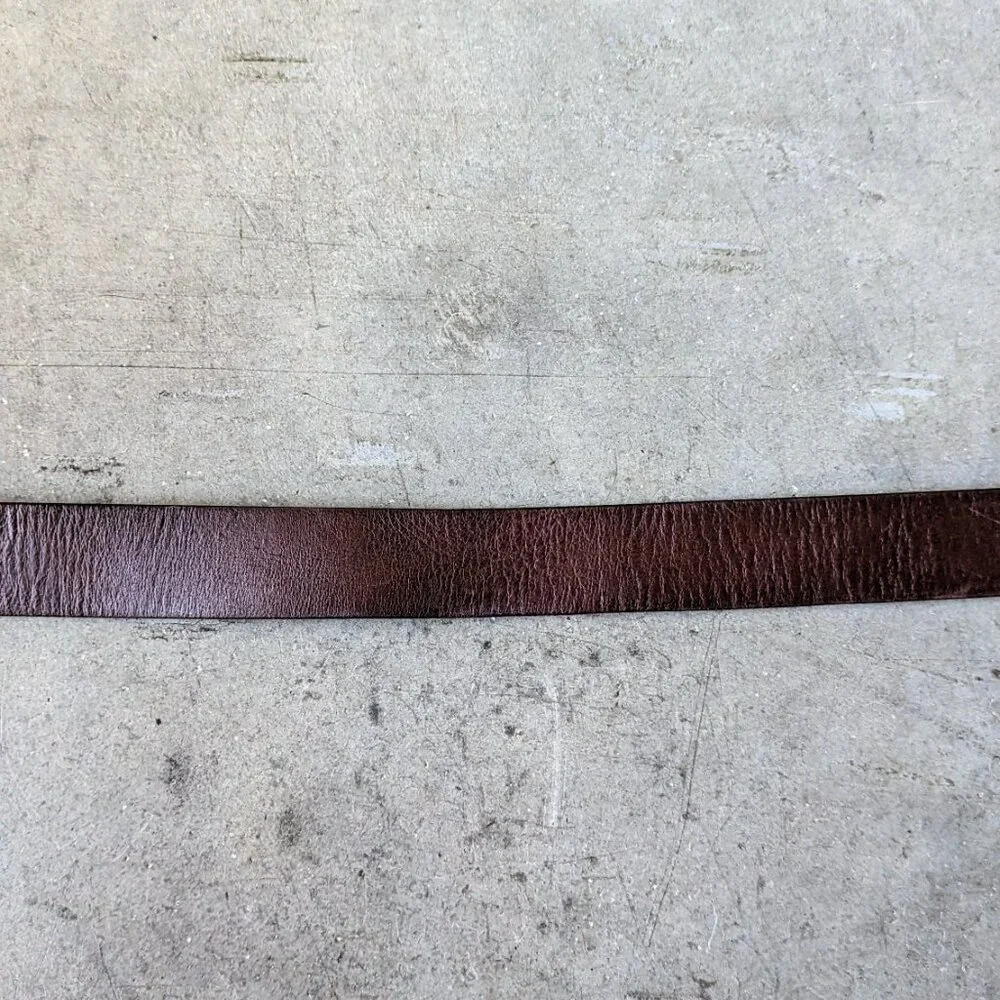Remo Tulliani Brown Leather Italian Calfskin Belt size 38